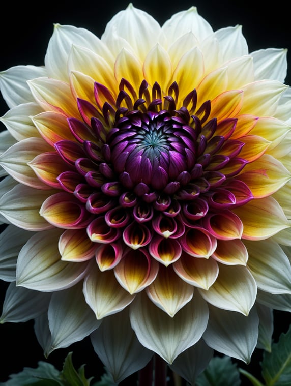 abstract dahlia flower