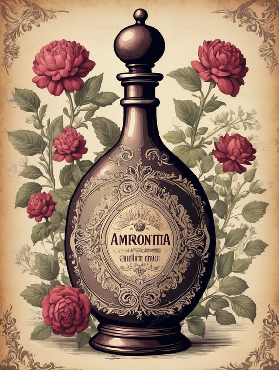 Antique Amortentia potion design; Antique Amortentia potion design
