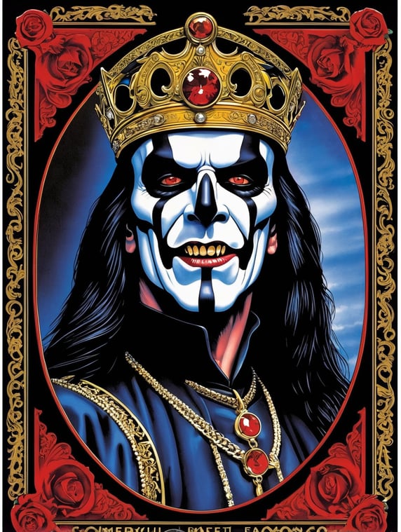 King Diamond Mercyful Fate sticker artwork