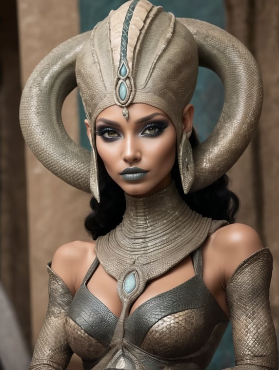 alien girl "snake skin" egypt queen
