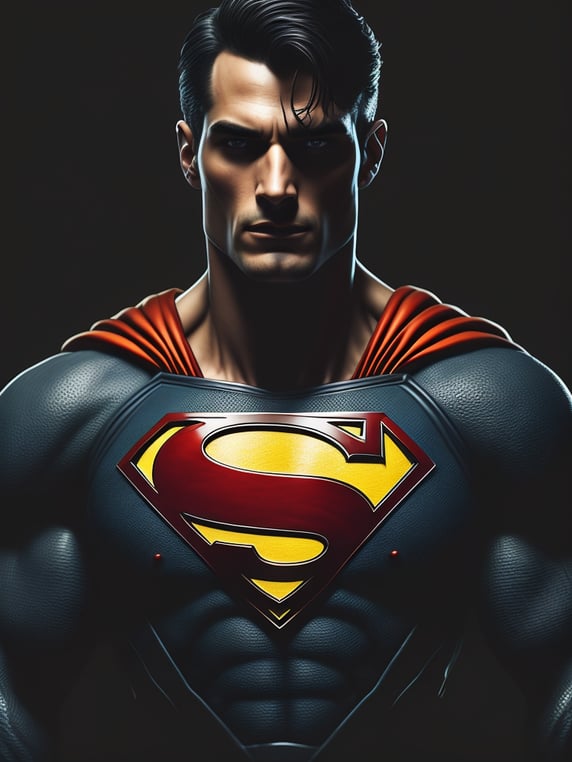 Superman in the more darkness style