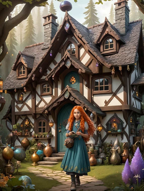 girl, fantasy, cottage core, dungeons and dragons, vintage, retro
