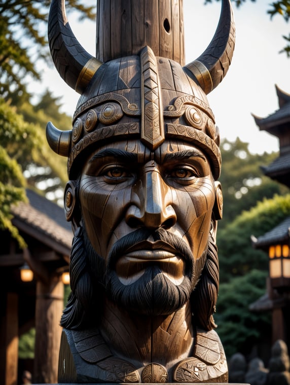 viking totem pole
