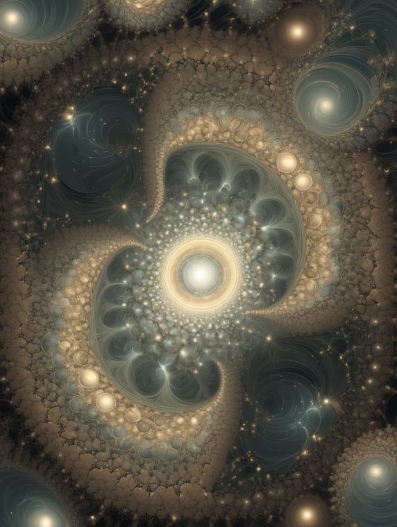 fractal art of the universe; art fractal de l'univers
