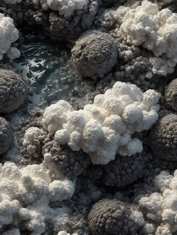 seamless pattern of washing foam