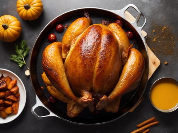 thanksgiving turkey. fried