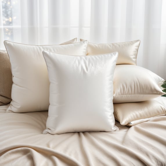 Christmas white pillow
