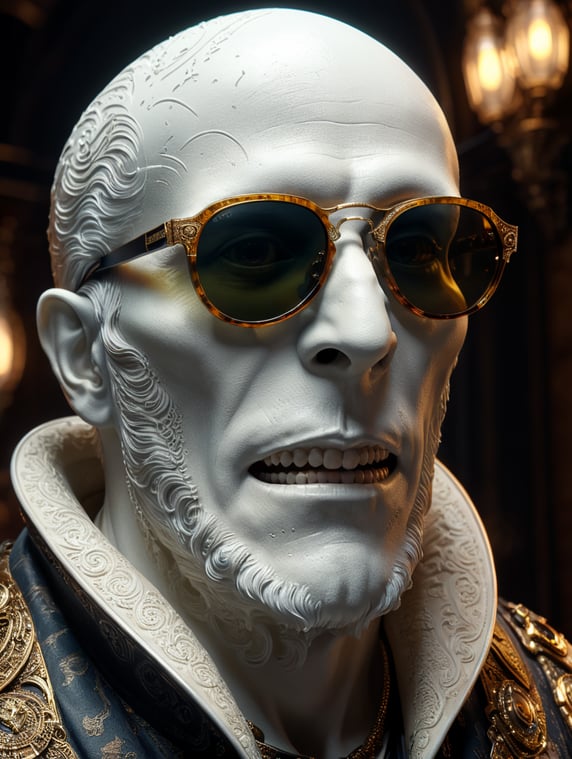 ghost with moscot sunglasses