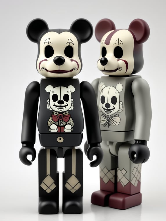 Goth clown bearbrick