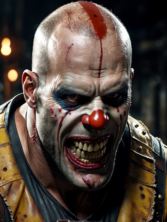 Jason Statham scary zombie clown