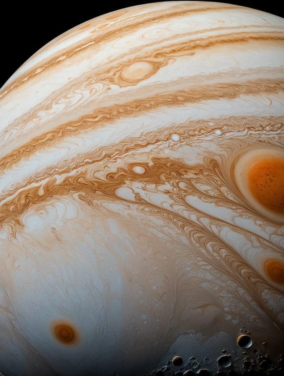 Europa, is the smallest of the four Galilean moons orbiting Jupiter, and the sixth-closest to the planet of all the 95 known moons of Jupiter. Show me what the largest oceanic organism looks that swims below Europa's planetary crust of ice.