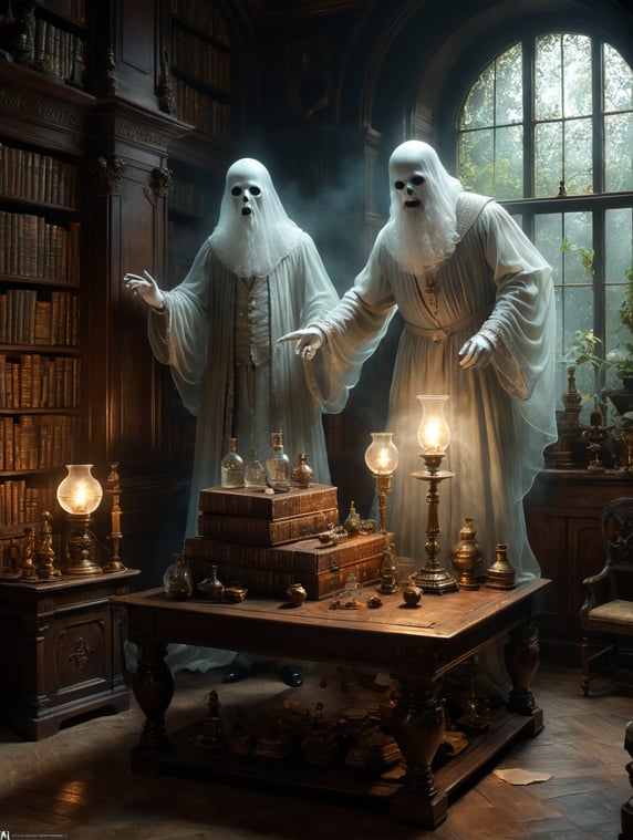 Movie Poster: Insanely detailed portrait of Ghost Club: Yeats’s and Dickens’s Secret Society of Spirits, using raw (((translucent, Ephemeral, diaphanous, see through and other ghostly elements))), such things can sometimes takes months to 'mature', 18th century, The Society of Ghost Crafters, Aykut Aydoğdu, artgerm, Coby Whitmore, Ray Caesar, Fragonard. Cinematic, sharp focus, lush illumination, hyperrealism, surrealism, best quality 32k hires UHD HDR.. 3D, by jules Verne, by edgar allen poe(((translucent, Ephemeral, diaphanous, see through and other ghostly elements))), such things can sometimes takes months to 'mature', 18th century, The Society of Ghost Crafters, Aykut Aydoğdu, artgerm, Coby Whitmore, Ray Caesar, Fragonard. Cinematic, sharp focus, lush illumination, hyperrealism, surrealism, best quality 32k hires UHD HDR.. 3D