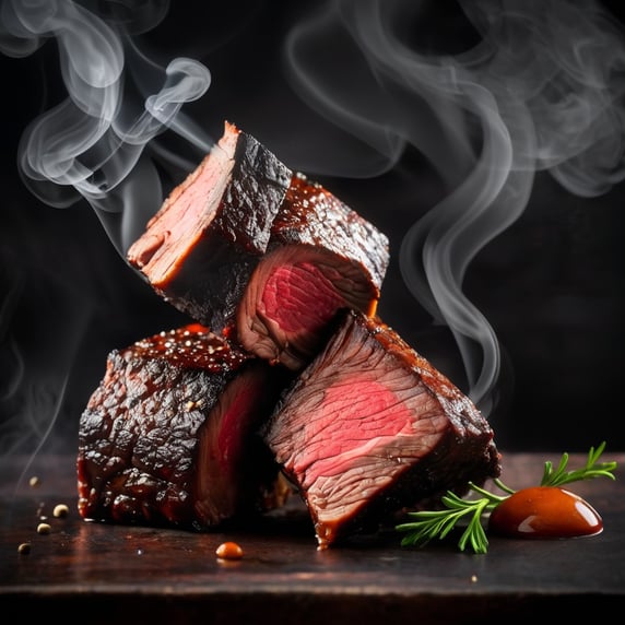 Beef short ribs, smoke