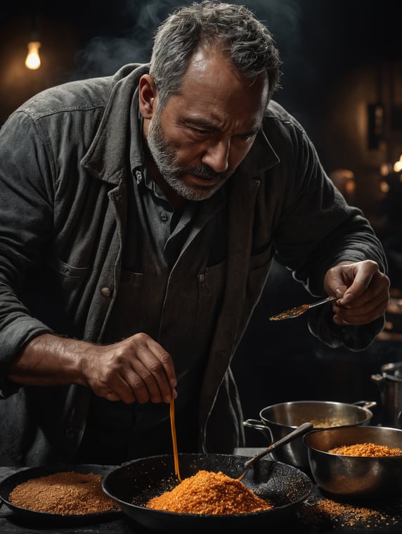applying seasoning to uncooked meants