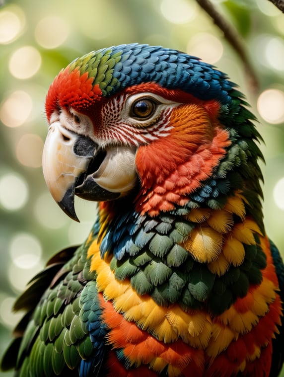 parrot Sisserou parrot Amazona imperialis; parrot Sisserou parrot Amazona imperalis
