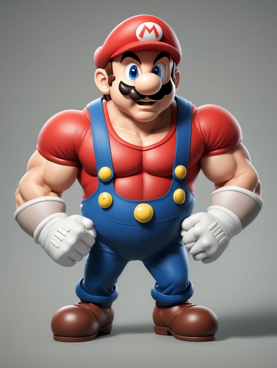 super mario muscled 2d; super mario muscoloso 2d