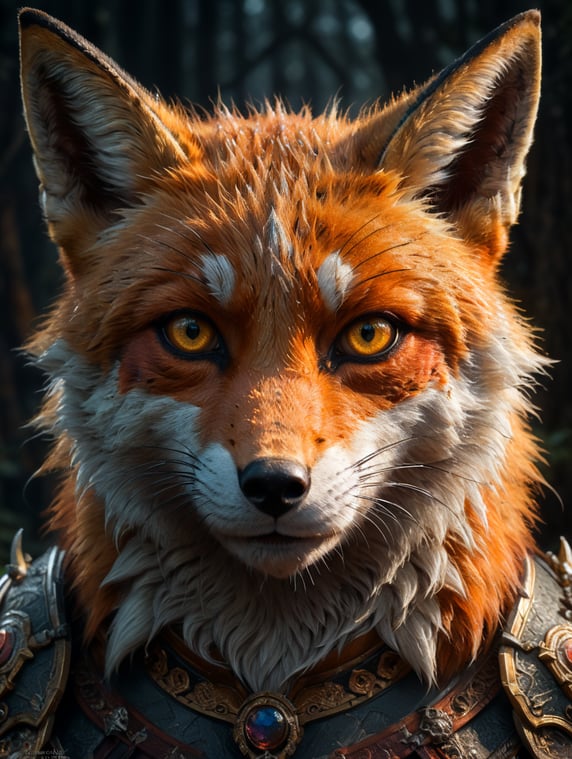 Fox with beauty eyes