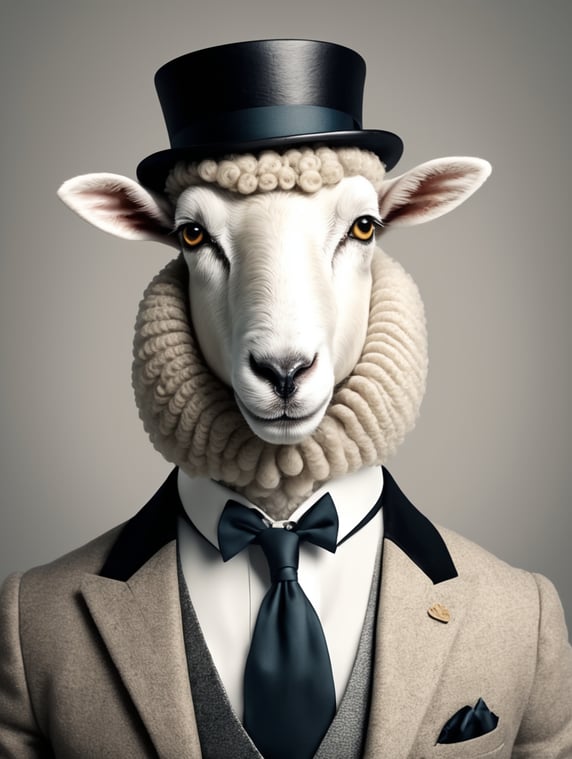 gentleman sheep bottom side