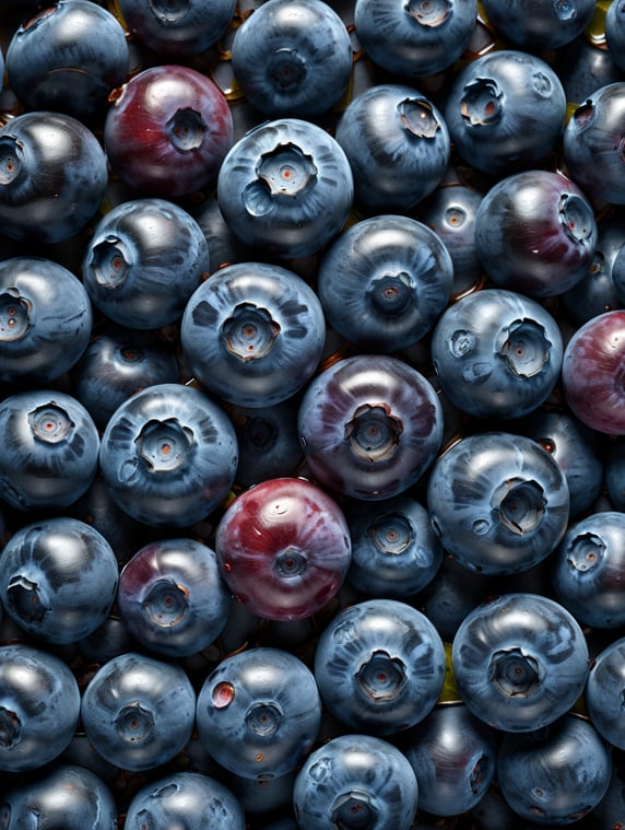 blueberry abstract background in low key