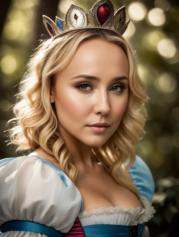 actress Hayden Panettiere in Alice in wonderland costume