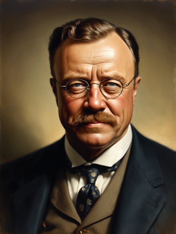 Portrait of Theodore Roosevelt in graphics form, happy face, with this quote “It is not the critic who not the man who points out how the strong man stumbles, or where the doer of deeds could have done them better. The credit belongs to the man who is actually in the arena, whose face is marred by dust and sweat and who strives who errs, who comes short again and again, because there is no effort without error and but who does actually strive to do the who knows great enthusiasms, the great who spends himself in a worthy who at the best knows in the end the triumph of high achievement, and who at the worst, if he fails, at least fails while daring greatly, so that his place shall never be with those cold and timid souls who neither know victory nor defeat.”