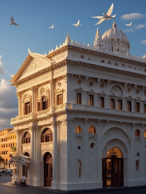Hotel Anantara Rome in a festive season with magical environment and joyful moments as gastronomy, experiences, traditions, arts and crafts magical memories. Maintain the building’s architecture.