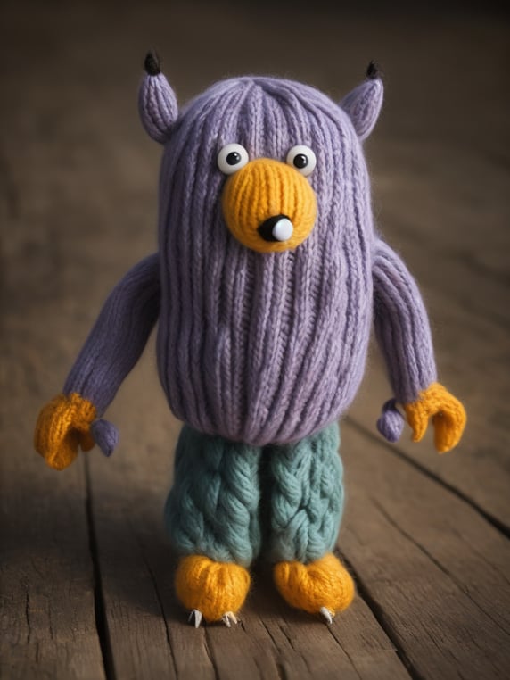 knitted monster