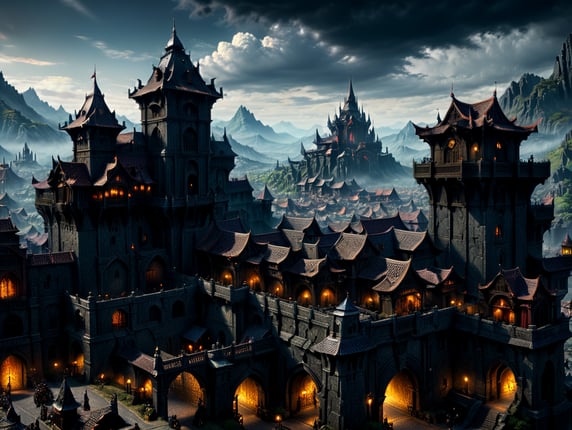 Baldur's gate city from the game