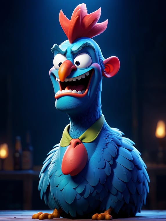 Drunk rooster