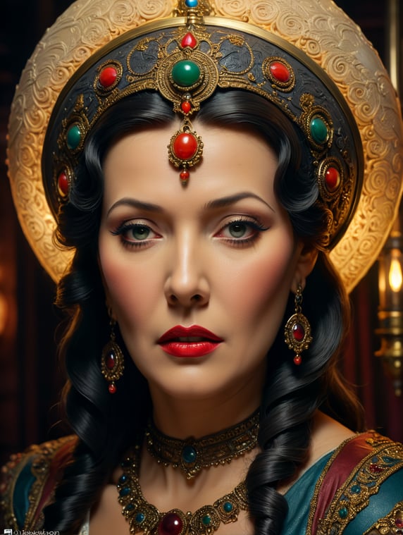 Rubber and soft lamp in the shape of Maria Montez's head