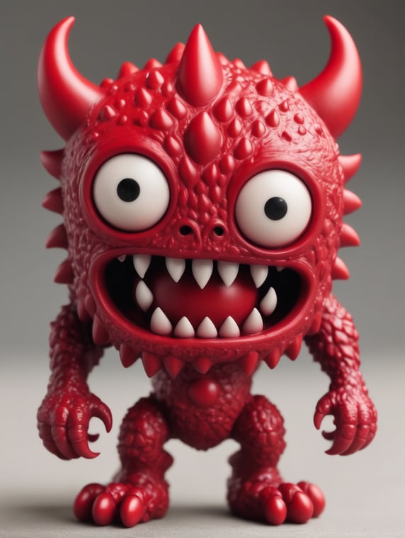 Red blood cute monster action figure