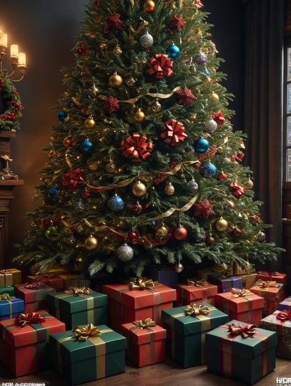 gift boxes under the Christmas tree; dāvanu kastes zem ziemassvētku egles