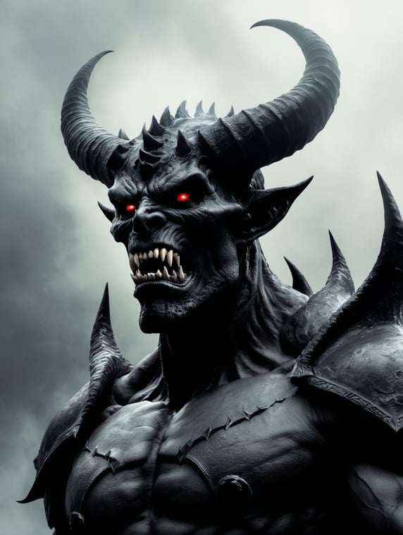 The demon of darkness, looking up at the sky, is in the cold hell.; ปีศาจแห่งความมืด,กำลังยืนมองท้องฟ้า,อยู่ในนรกเยือกเย็น