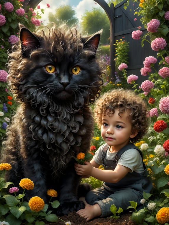 Brown hair and a cat; Barna haj,es egy cica