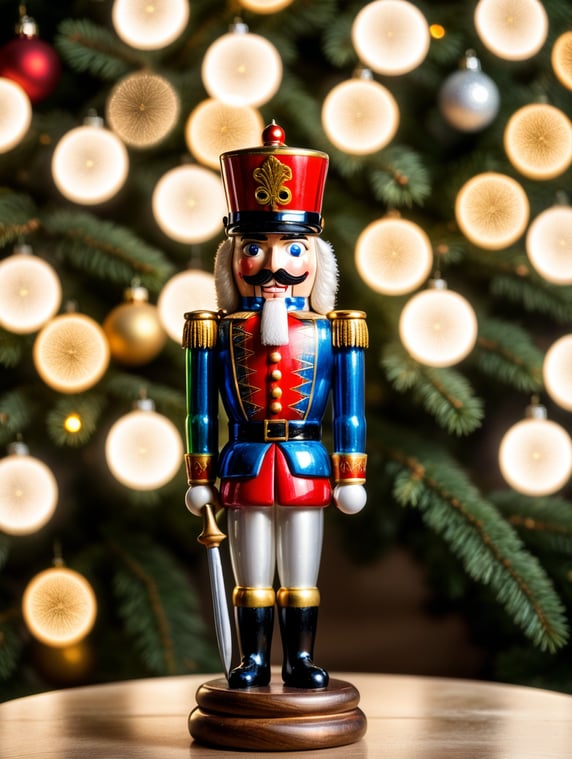 nutcracker small glass glass figure, Christmas toy for the Christmas tree