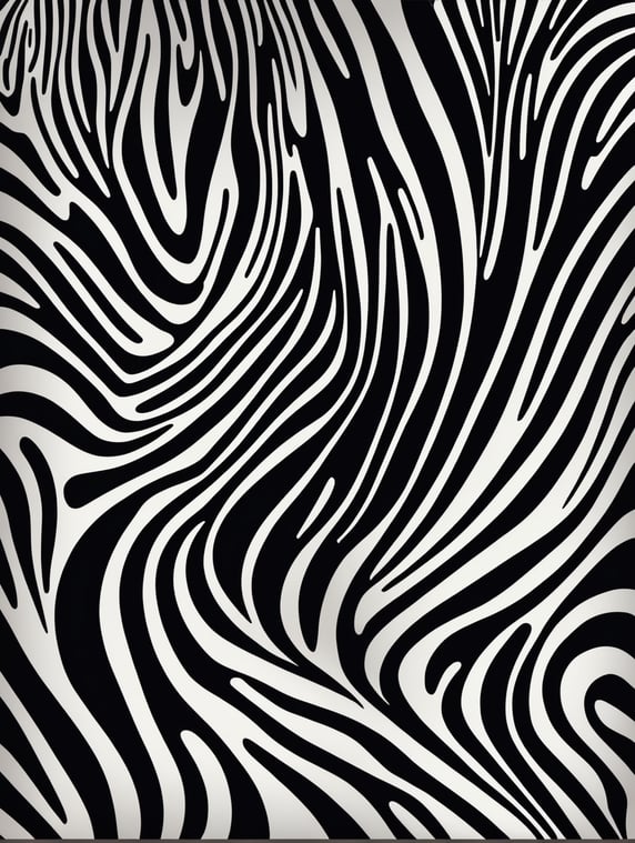 zebra camouflage pattern, vector art, modern