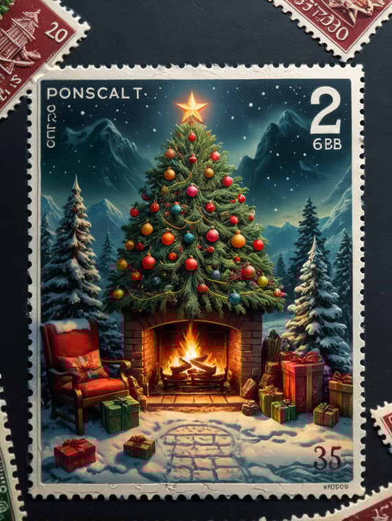 Vintage Christmas Stamps