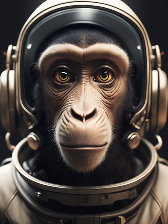 a monkey astronaut