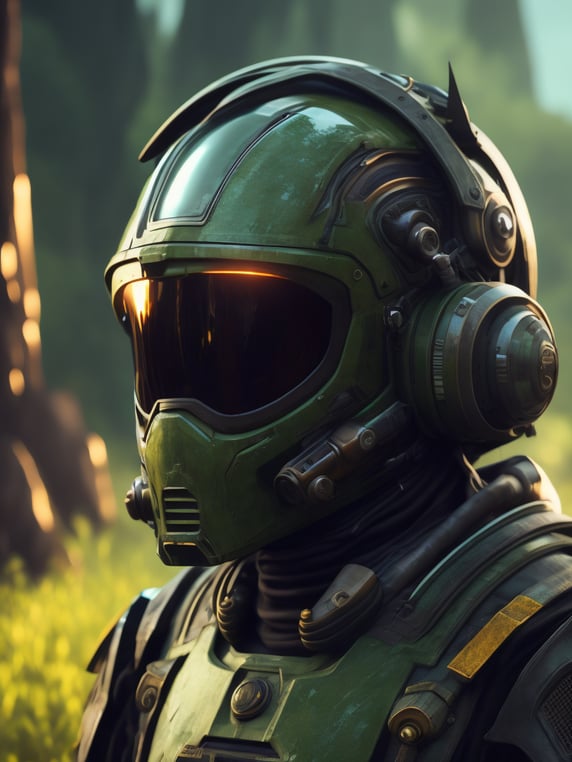 close up side portrait, inter dimensional belarusian ww2 partisan space suit, belarusian cybernetic wired soviet mech suit, intricate piped wiring armor, fallout, green nuclear waste ooze dripping, Chernobyl background, nuclear monster, bioorganic creature, wet organic armor, finely detailed, LED indicators, heads up display helmet, holographic, wet dripping clothing, aztec, jungle, photography, no mans sky, prometheus, futuristic fantasy, 3d render, 8k, high fidelity, octane render, ultra realistic, sleek sharp textures rendered in beautiful biomechsuit engine