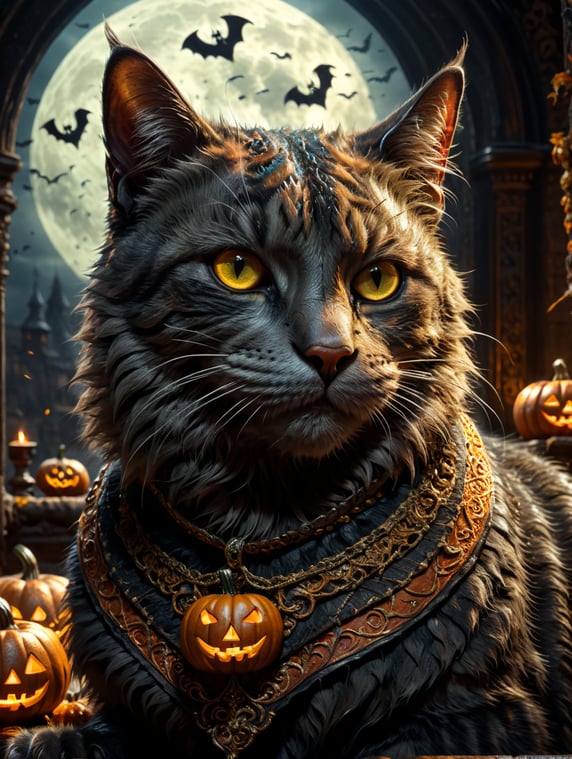 Hallowen cat