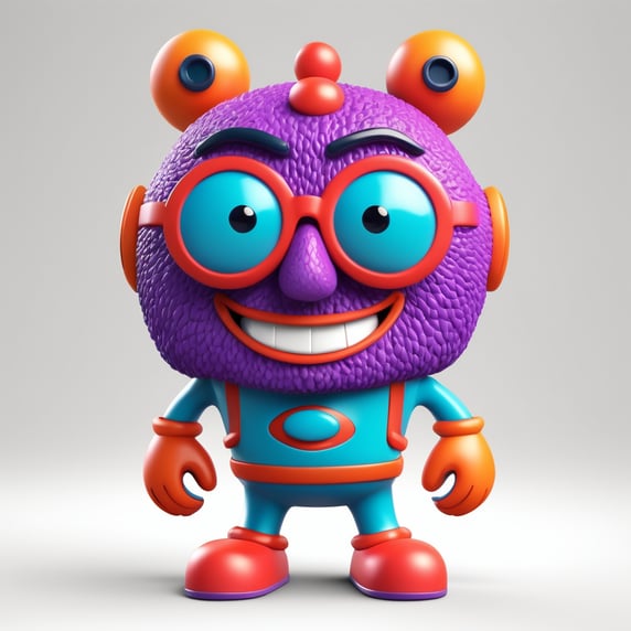 3d toy Funny character