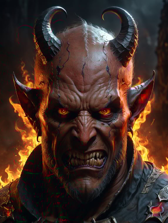 portrait devil.