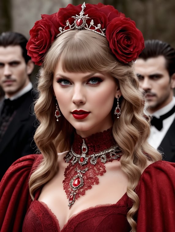 Taylor Swift as Vampire countess in Red red era