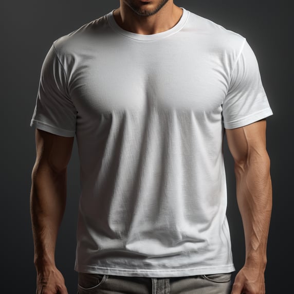 a white t-shirt for mockup; sebuah kaos putih untuk mockup