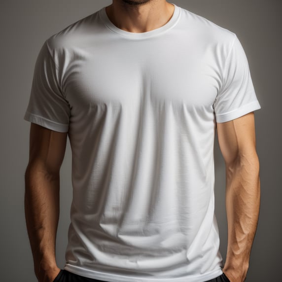 a white t-shirt for mockup; sebuah kaos putih untuk mockup