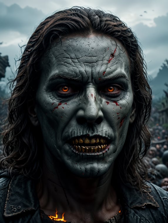 transform this picture in a halloween scene