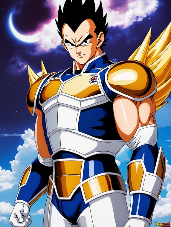Vegeta, Vegeta is the last prince of the Saiyan warrior people, and the fourth generation of the Saiyan royal bloodline to bear his namesake, Dragon Ball