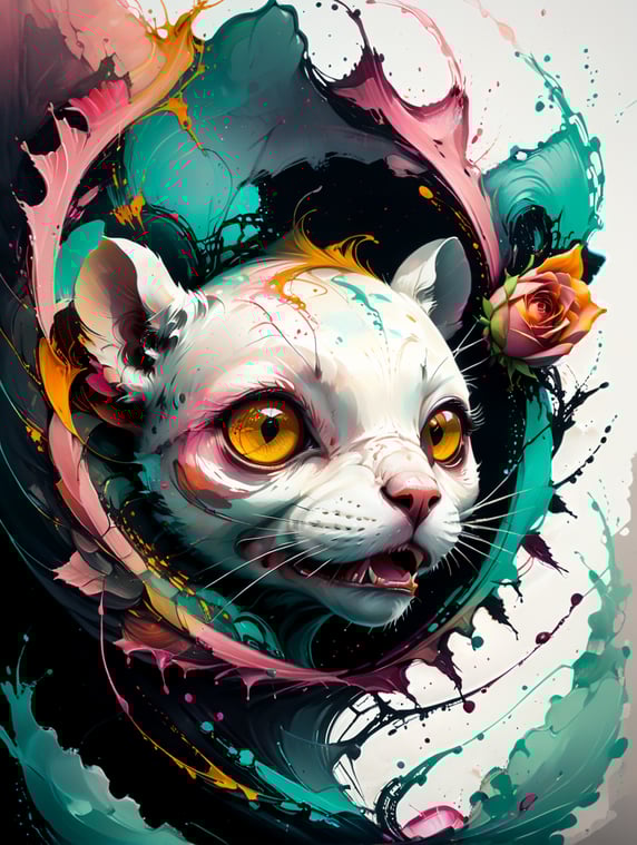 Mouse in the shape of a rose.; Мышь в форме розы.