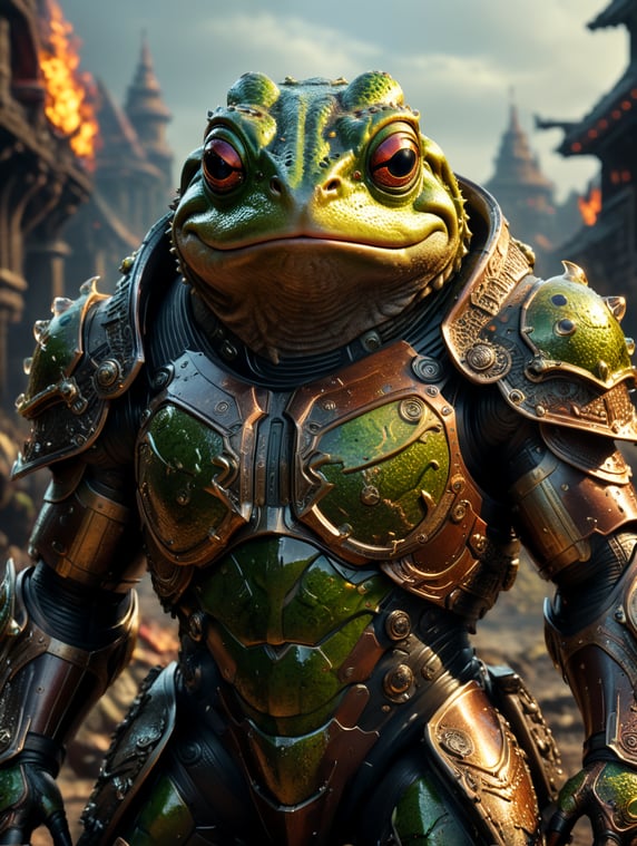 frog in doomguy armor