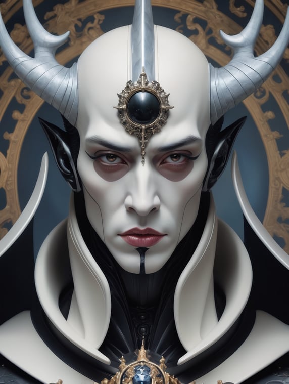 close up portrait Photography, of a Starwars DarkVador god of the universe, an attractive, 80 degree view, art by Sergio Lopez , Natalie Shau, James Jean and Salvador Dali